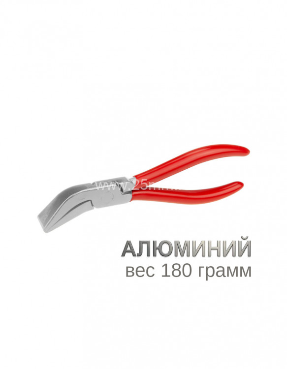 клещи малые STUBAI изогнутые 30° 20 мм алюминиевые 283071